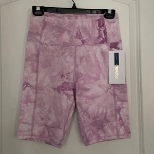 Marika Bambie Marbled High Waisted Biker Shorts